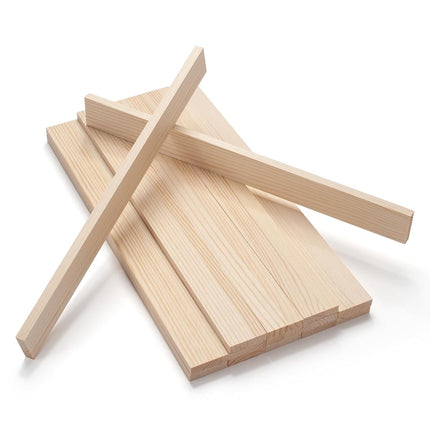Wood Strips Trim Slats for Crafts, Square Wooden D