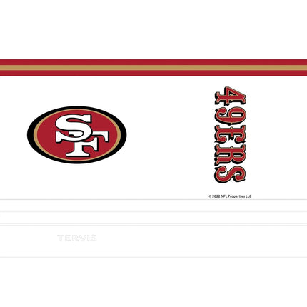 Tervis Traveler NFL San Francisco 49ers - Arctic Triple Walled Insulated Tumbler Travel Cup Keeps Drinks Cold & Hot, 30oz, Stainless Steel