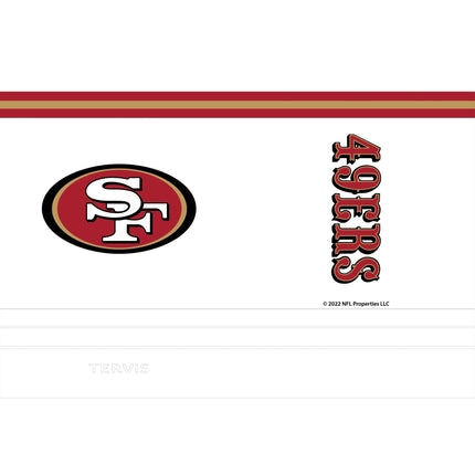 Tervis Traveler NFL San Francisco 49ers - Arctic Triple Walled Insulated Tumbler Travel Cup Keeps Drinks Cold & Hot, 30oz, Stainless Steel