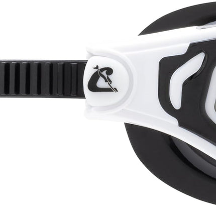 Cressi since 1946 - Vortex swimming goggles for adults men and women with curved lenses wide vision hybrid TPE construction semi rigid frame adaptable fit for pool training