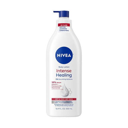 Nivea Intense Healing Body Lotion Very Dry Rough Skin 16 9 fl oz 500 ml