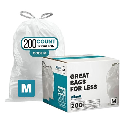 Plasticplace Trash Bags │ Simplehuman Code M Compa