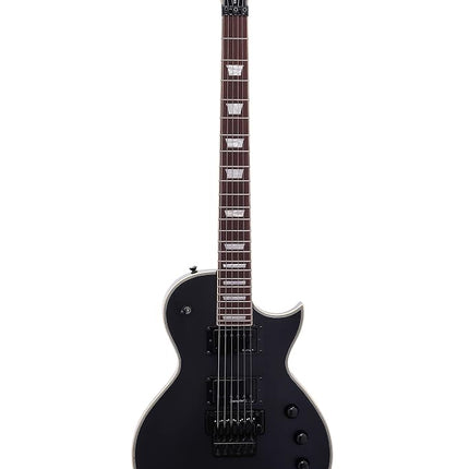 IYV 6 String IYV-ILP-400FR Solid Body wilth Floyld Rose Tremelo Electric Guitar, Satin Black, Right (ILP-400FR)