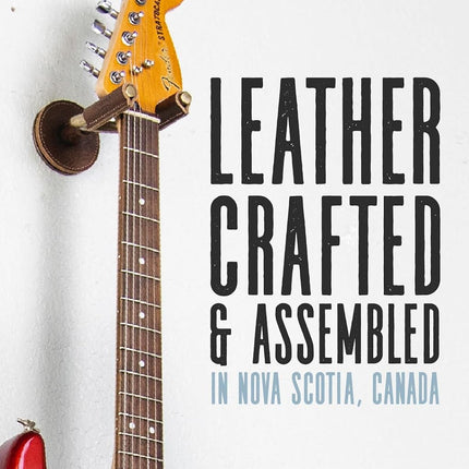 Levy's Leathers Forged Steel Guitar Hanger; Smoked Metal with Tan Veg-Tan Leather Yoke Wraps (LVY-FGHNGR-SMTN)