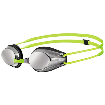 ARENA Unisex Kids Racing Goggles Tracks Mirror Junior Silver/Black One Size
