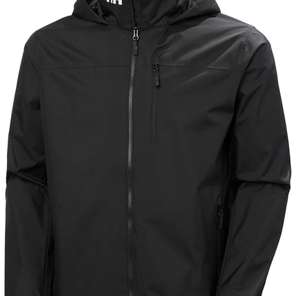 Helly Hansen Men's Crew Hooded Jacket 2.0, Black, M