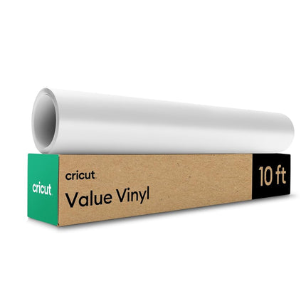 Cricut Value Removable Adhesive Vinyl, 30.5 cm x 3 m, White, Ideal for Personalised Decals, Labels & DIY Crafts, Removes Without Residue for All Cricut Cutting Machines