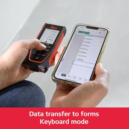 Leica DISTO D5 - Professional Laser Rangefinder with Bluetooth (App Use), Target Finder (Indoor and Outdoor) and Tilt Sensor for Height Tracking, Profile and Angle Measurement