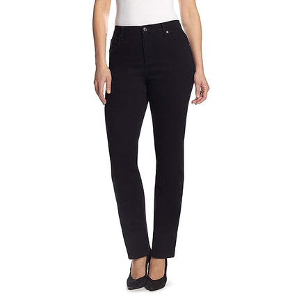 Gloria Vanderbilt Women's Amanda Classic High Rise Tapered Jean, Black, 18 Regular, Black, 18