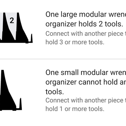 TEKTON 15-Tool Modular Slotted Organizer Set (Red) | OTM92215