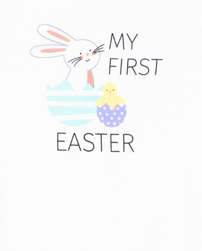The Children's Place baby-boys Short Sleeve Bodysuit and Pants Set, My First Easter, 6-9 Months