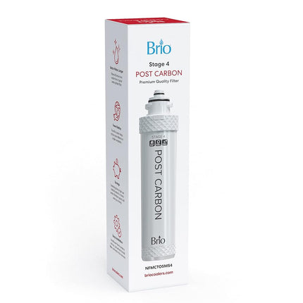 Brio NFMCTO5MS4 Water Filter, Polypropylene, White