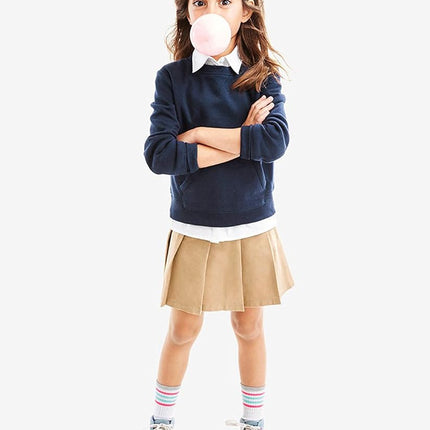 The Children's Place Falda pantalón uniforme slim para niña, Biscuit, 10 Slim