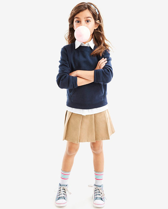 Jupe-culotte uniforme coupe ajustée The Children's Place pour filles, Biscuit, taille 8 ajustée