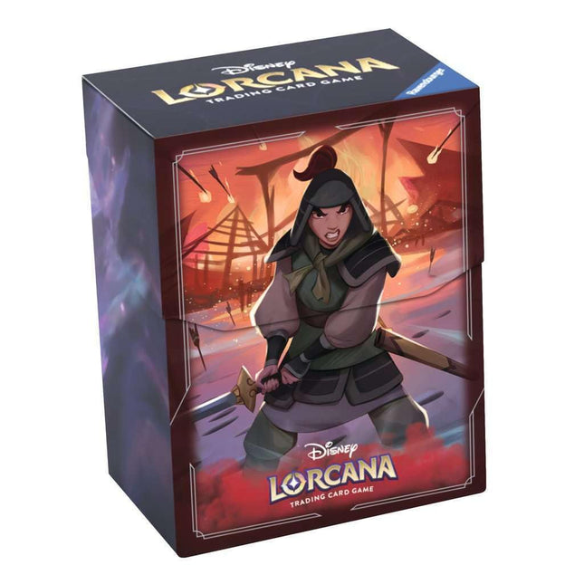 Disney Lorcana Trading Card Game: Rise of the Flood Shapes - Deck Box Mulan
