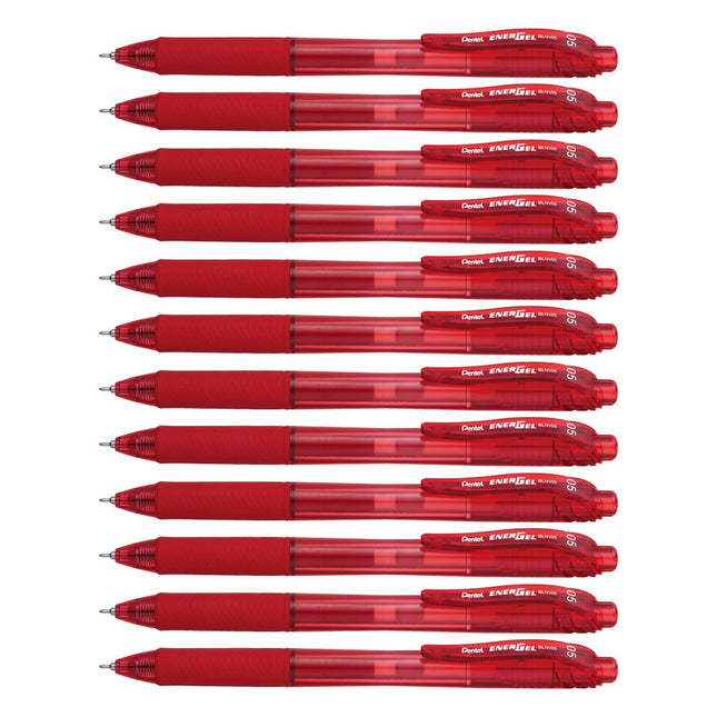 Pentel BLN105 Gel Ink Rollerball Pens with Click T
