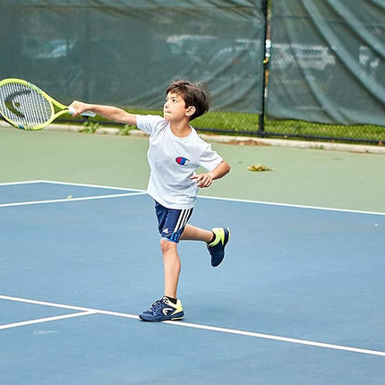 Raquette de tennis HEAD Speed 23 Junior pré-cordée, raquette de tennis légère pour enfants et débutants, cadre en aluminium durable, 6-8 ans, 23 pouces, jaune