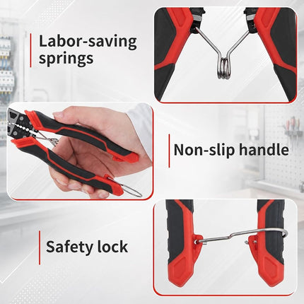 HOUSERAN Pliers Set, 3 Pcs, for DIY & Home Use, Multifunctional