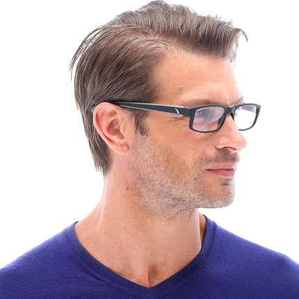 Sportex SAV Men's AR4160 Reading Glasses - Flexible, Durable, Ultra-Lightweight, High-Performance Readers For Men, Gray, 2