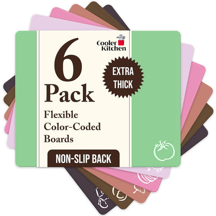Extra Thick Pastel Flexible Plastic Cutting Board 