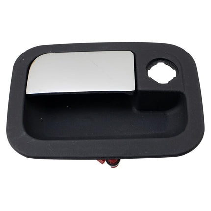 TRQ Front Exterior Metal Door Handle Chrome & Blac