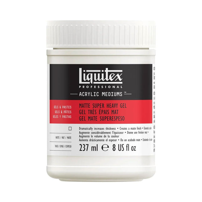 Liquitex Matte Super Heavy Gel Medium, 8-Ounce