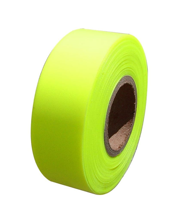 Bon 84-769 150-Feet by 1-3/16-Inch 4-Mil High Visibility Flagging Tape, Fluorescent Lime Green, 12-Pack