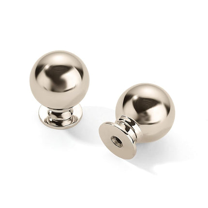 CABDM 6 Pack 1 Inch Vintage Ball Polished Nickel C