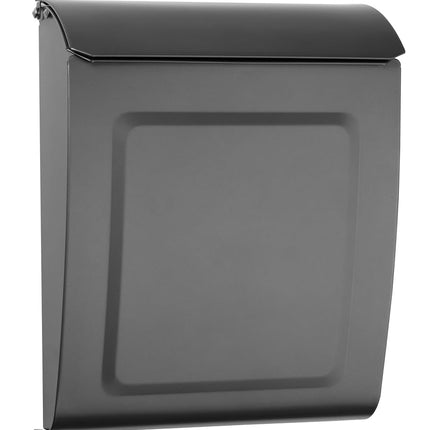 Aspen Locking Wall Mount Mailbox, Letterbox, Postbox Graphite