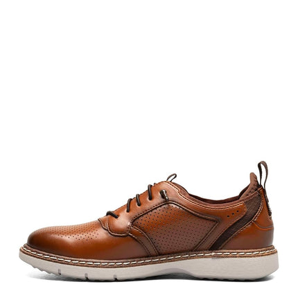 Stacy Adams Boy's Sync Elastic Lace Sneaker, Cognac, 5.5 US Big Kid