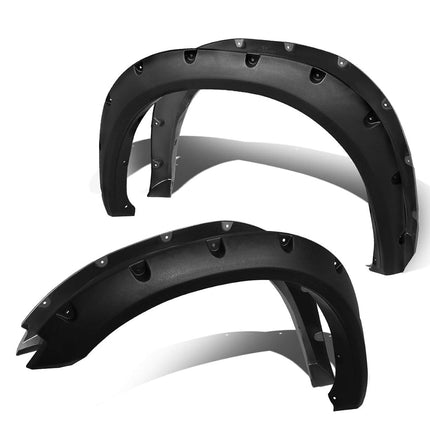 DNA MOTORING IF-10011-MBK 4 Pcs OE Style Wheel Fender Flares Compatible with 94-01 Ram 1500 2500 3500 96" 78" Fleetside Beds