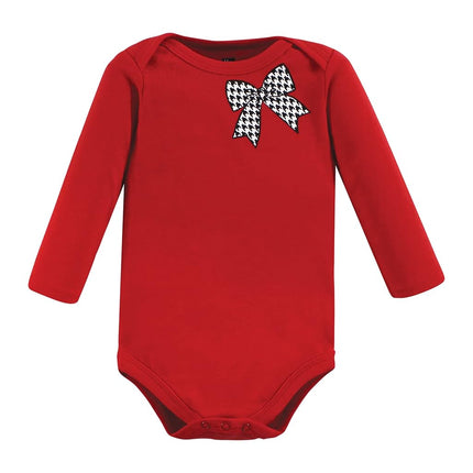 Hudson Baby Combinaisons à Manches Longues en Coton pour Bébés Filles, Motifs Hiver, 3-6 Mois