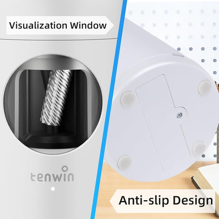 tenwin Fully Automatic Electric Pencil Sharpener for 7-11.5mm Pencils