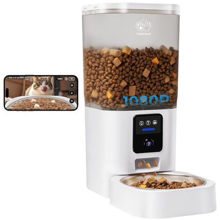 Frienhund Automatic Cat Feeder with 2K HD Camera: 