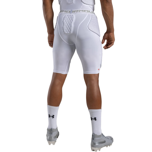Under Armour Gameday Pro 5-Pad Football Compression Girdle, Shorts with UA HeatGear & McDavid HEX Technology, Moisture Wicking Protection (Youth)