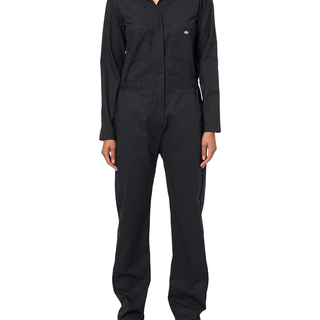 Dickies Women's Cooling Long Sleeve Coveralls, Black, XS