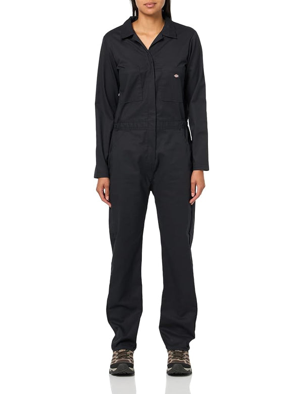Dickies Women's Cooling Long Sleeve Coveralls, Black, XS