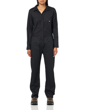 Dickies Women's Cooling Long Sleeve Coveralls, Bla
