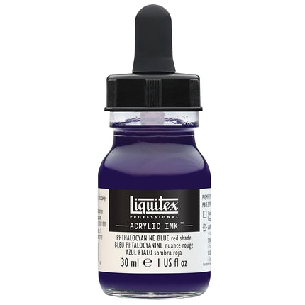 Liquitex Professional Acrylic Ink, 1-oz (30ml) Jar, Phthalocyanine Blue Red Shade