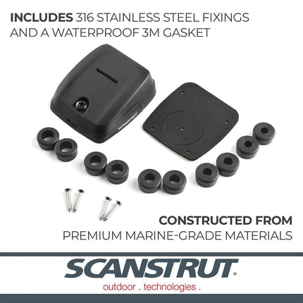 Scanstrut DS-HD10-BLK Double Horizontal Cable Seal - Black