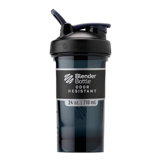 Blender Bottle Pro24 Tritan Protein shaker cup Diet shaker Water Bottle With Blender Ball 500ml - black