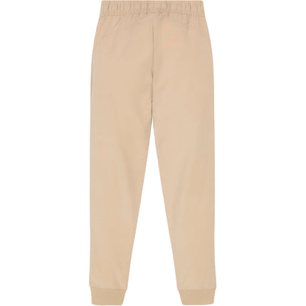 Nautica Girls' School Uniform Jogger Pants, Stretch Performance Fabric, Elastic Waistand with Drawstring Closure, Khaki, 7