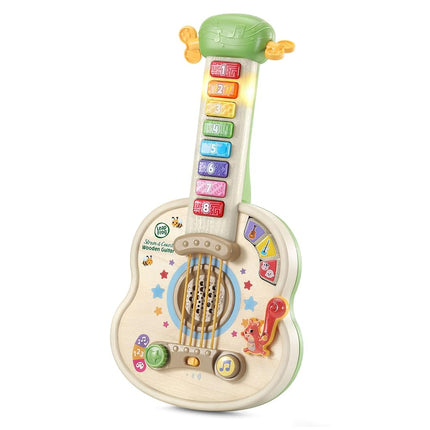 LeapFrog Strum and Count Wooden Guitar Musical Toy for Toddlers