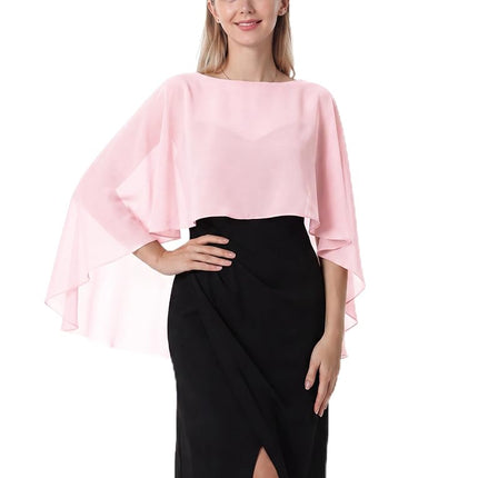 Étole Hotshawl en mousseline pour femme, châles et étoles pour robe de soirée, capes de mariage, couverture, rose, taille unique