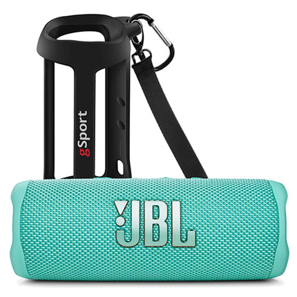 JBL FLIP 6 Waterproof Portable Speaker Bundle with gSport Silicone Sleeve (Teal)