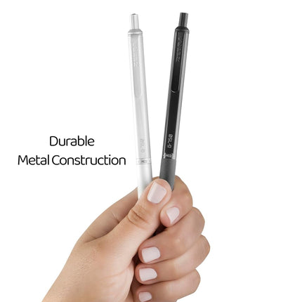 Zebra Pen G-750 Retractable Gel Pen, Black Brass Barrel, Medium Point, 0.7mm, Black Ink, 1-Pack