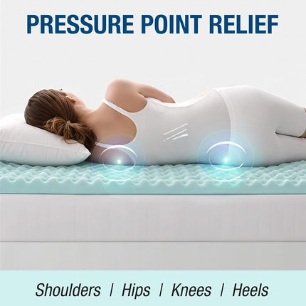 DMI Foam Mattress Topper, Egg Crate Foam Pad, Mattress Pad and Bed Topper for Support, Air Circulation, Pressure Relief and Weight Distribution, Hospital Size Mattress, 33 x 72 x 4