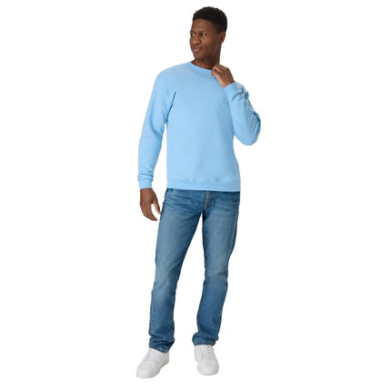 Hanes Men's P1607 Sweatshirt, Light Blue, S UK