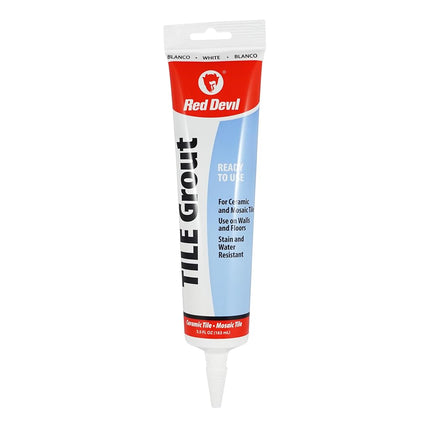 Red Devil Pre-Mixed Tile Grout Squeeze Tube 163 ml