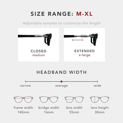 Clic Magnetic Executive Reading Glasses in Black ; 3.00